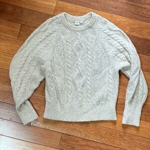 Rory Gilmore Chunky Cream Cable Knit Sweater | M Tall